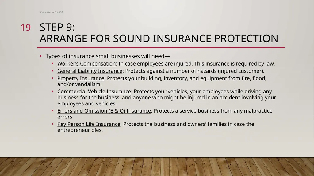 Entrepreneurial Steps to Launch a Small business - slide 19 of 19