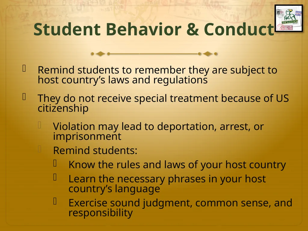Faculty-Led Study Abroad Pre-Departure and Risk - slide 15 of 19