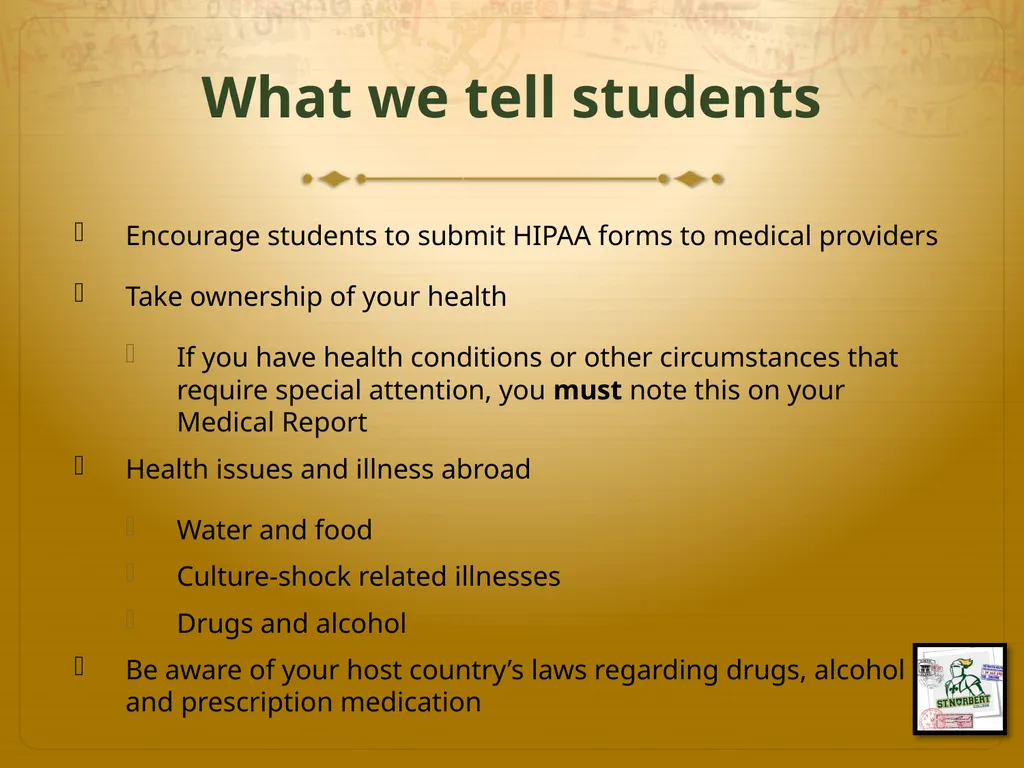 Faculty-Led Study Abroad Pre-Departure and Risk - slide 16 of 19