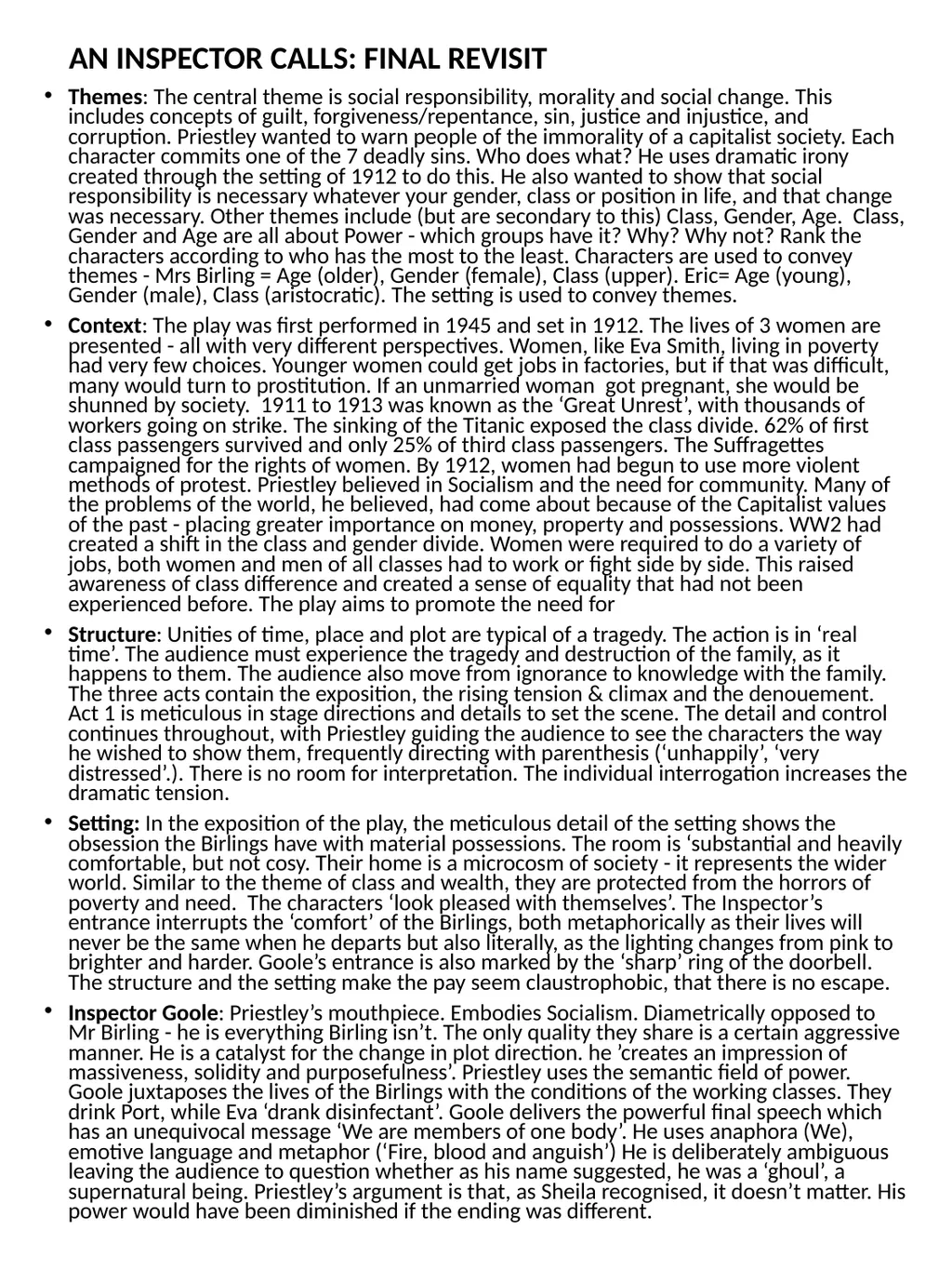 Themes: The central theme is social - slide 1 of 2