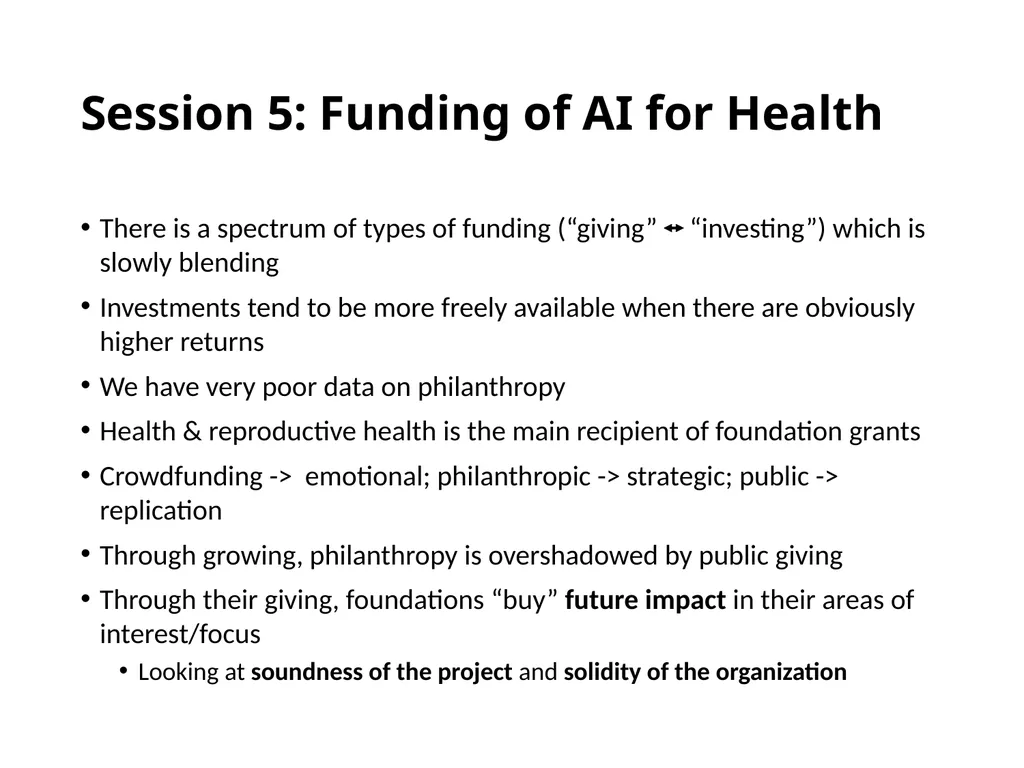 FGAI4H-C-002 Lausanne, 23-25 January 2019 Session - slide 8 of 8