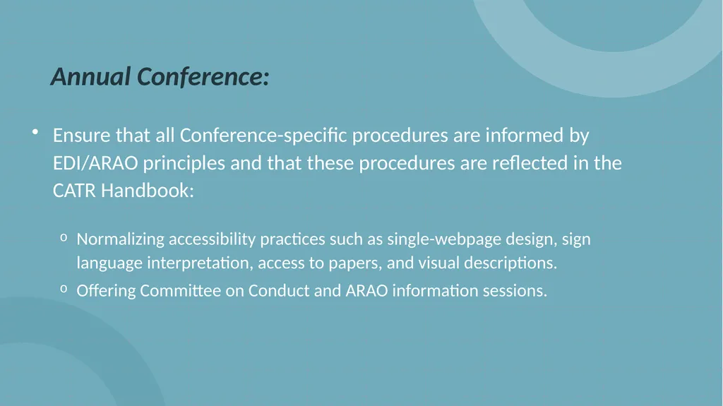 Anti-Racism & Anti-Oppression (ARAO) Committee - slide 14 of 20