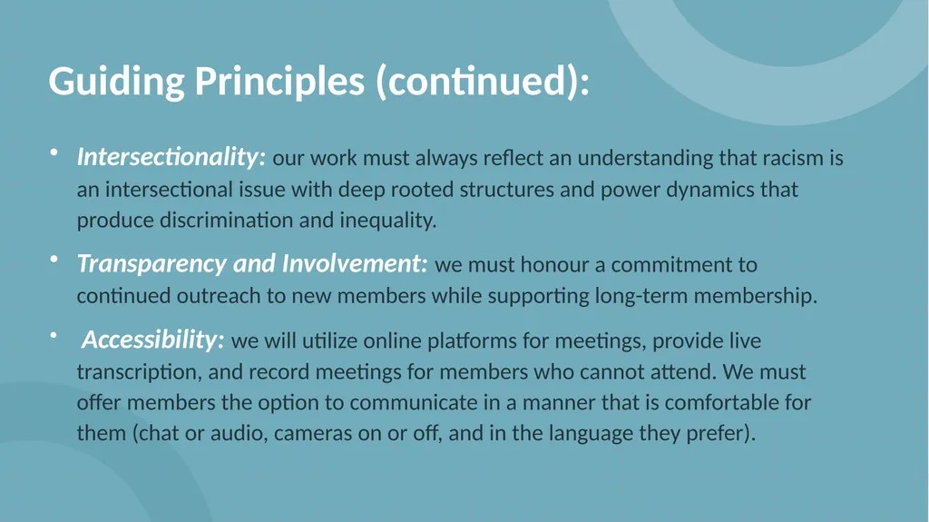 Anti-Racism & Anti-Oppression (ARAO) Committee - slide 7 of 20