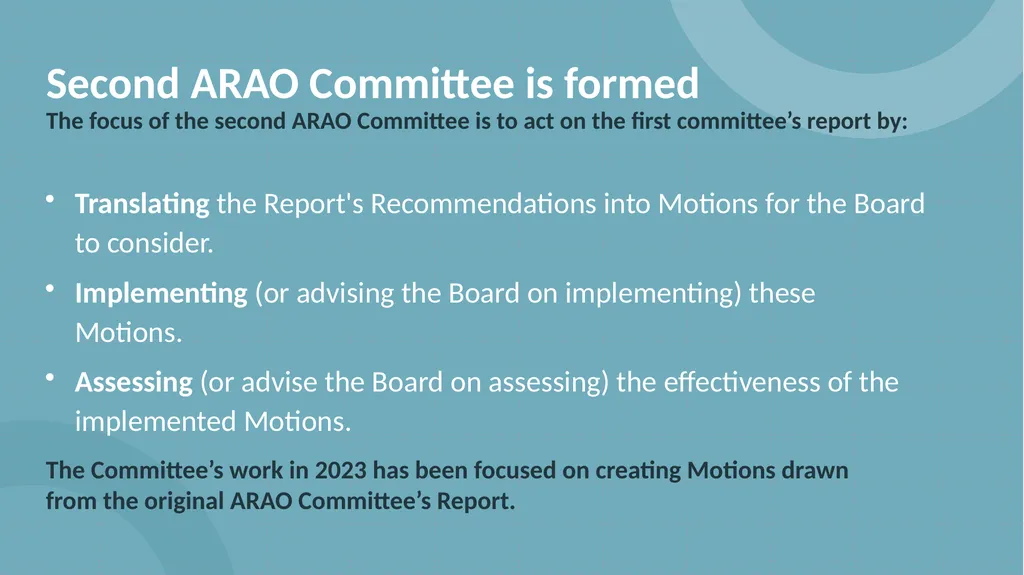Anti-Racism & Anti-Oppression (ARAO) Committee - slide 11 of 20