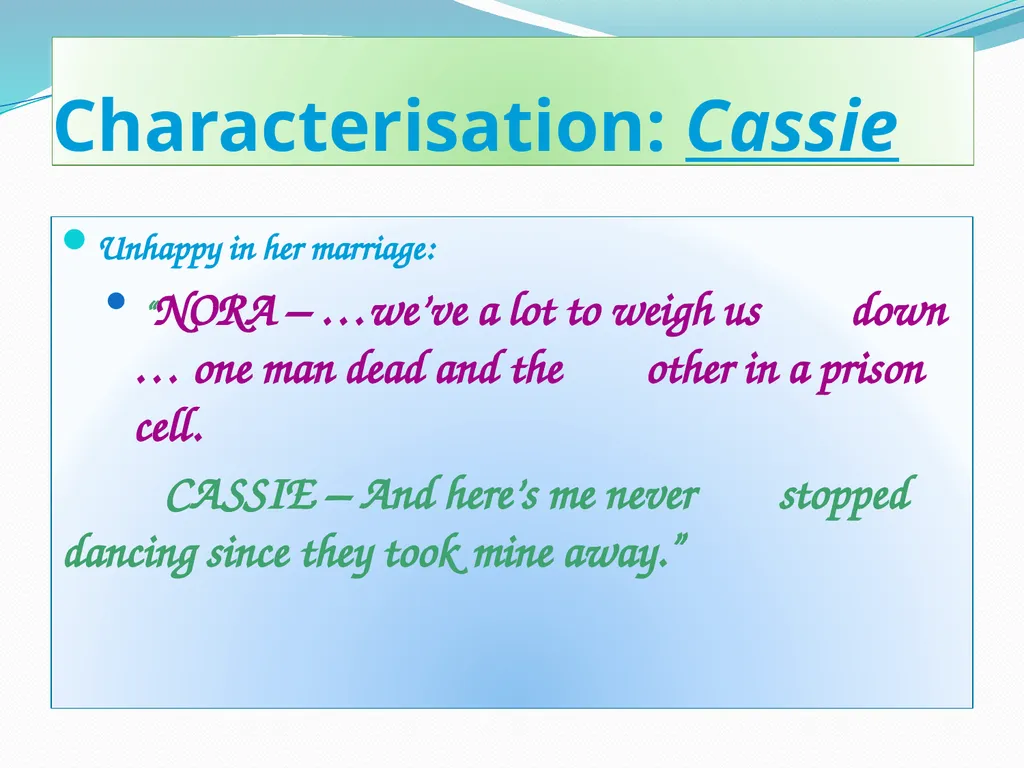 Rona Munro Learning Outcomes Read the play Bold - slide 34 of 63