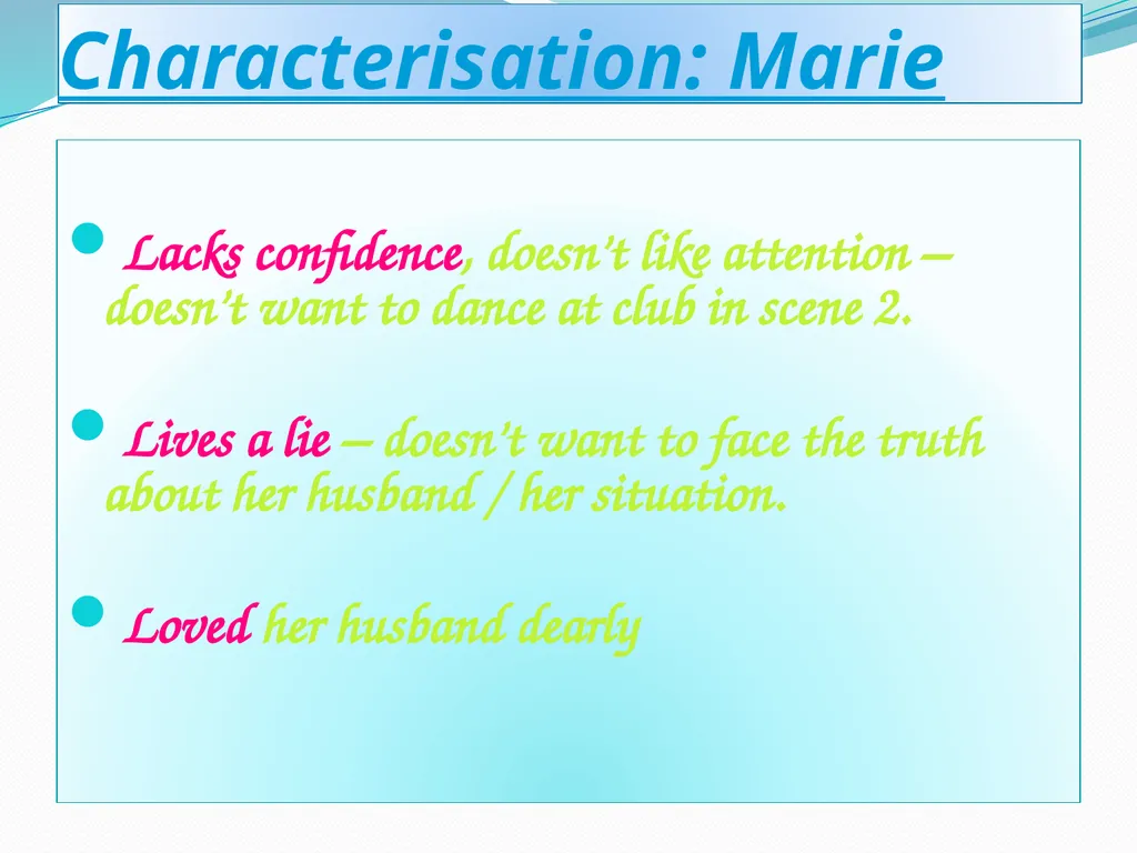 Rona Munro Learning Outcomes Read the play Bold - slide 28 of 63