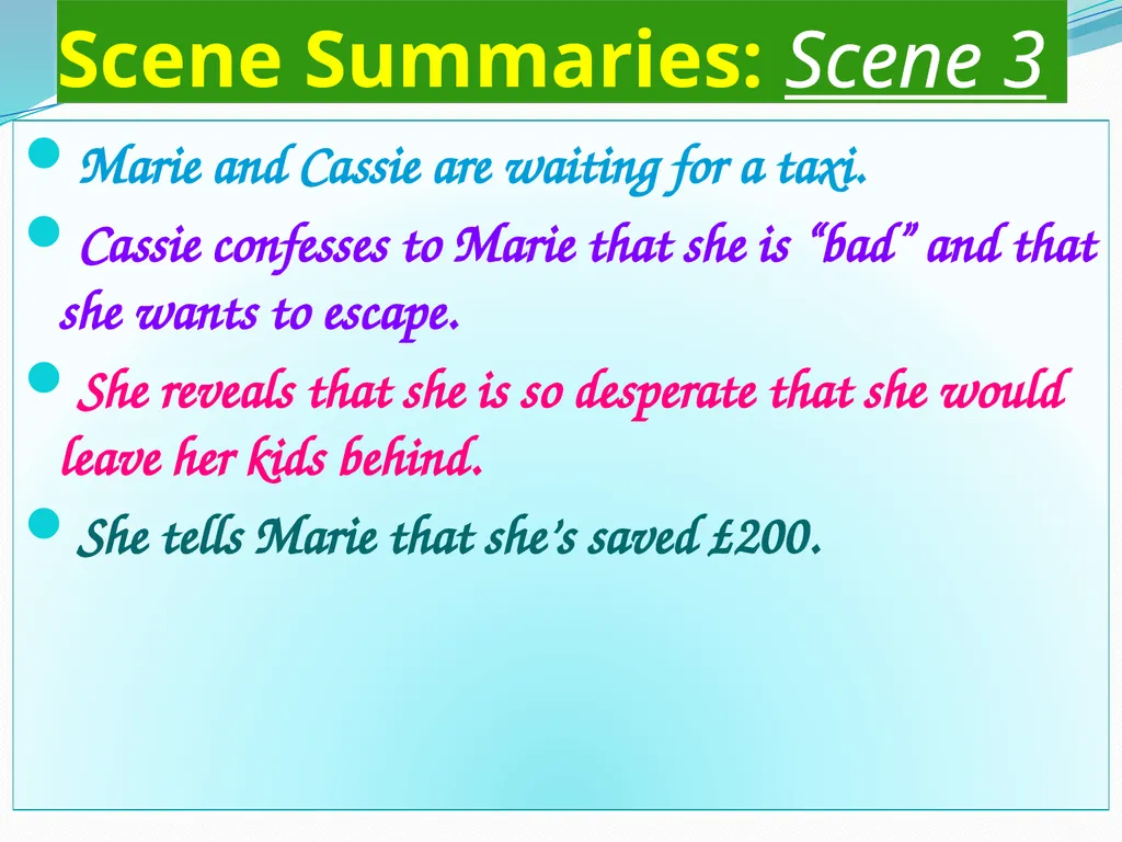 Rona Munro Learning Outcomes Read the play Bold - slide 19 of 63