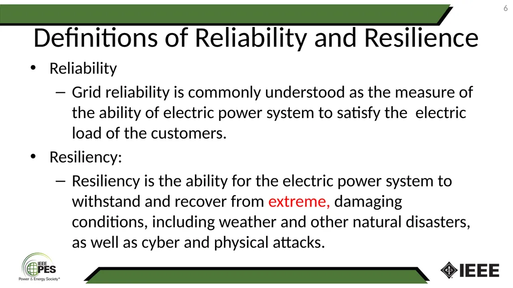 1 Reliability and Resilience Exploring the - slide 6 of 19