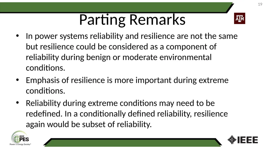 1 Reliability and Resilience Exploring the - slide 19 of 19