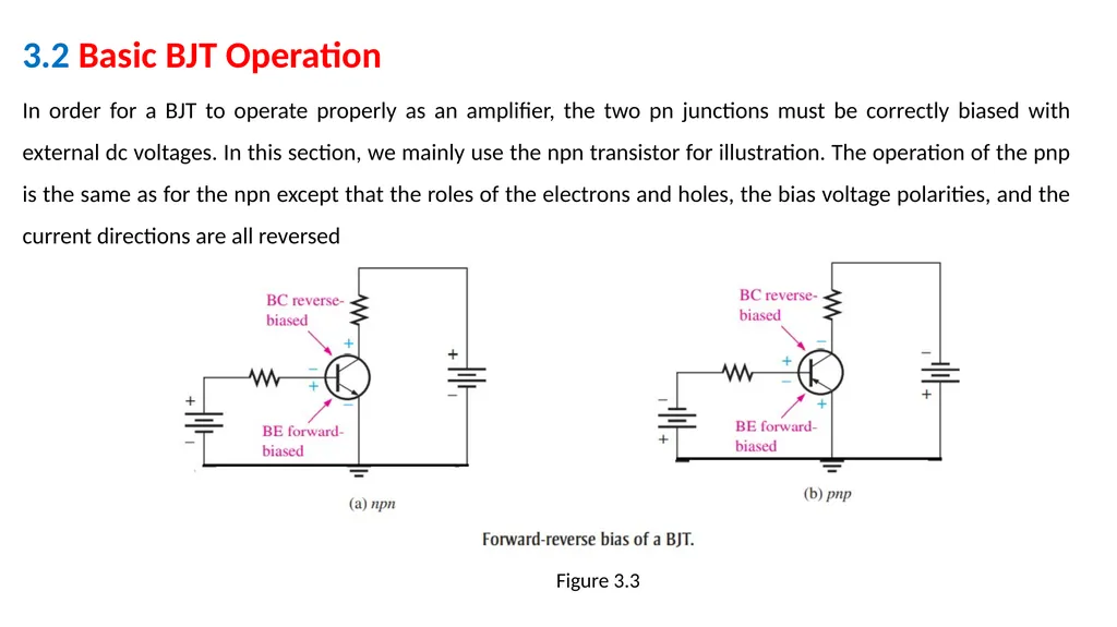 Bipolar Junction Transistors(BJT) Chapter#3 The - slide 4 of 16