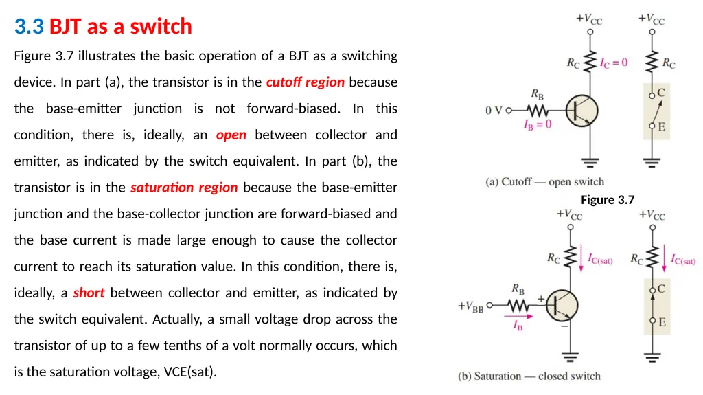 Bipolar Junction Transistors(BJT) Chapter#3 The - slide 12 of 16
