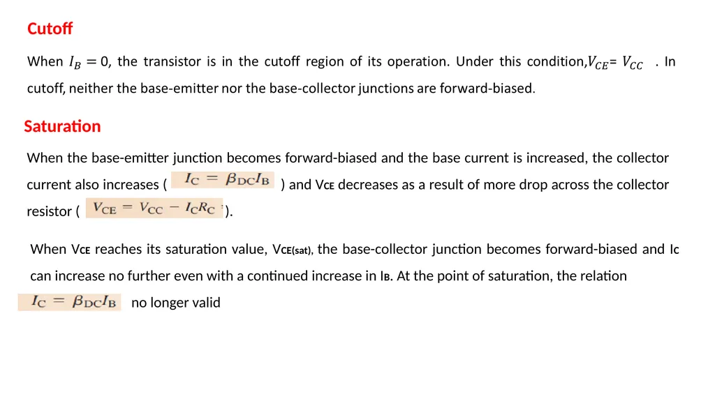 Bipolar Junction Transistors(BJT) Chapter#3 The - slide 10 of 16