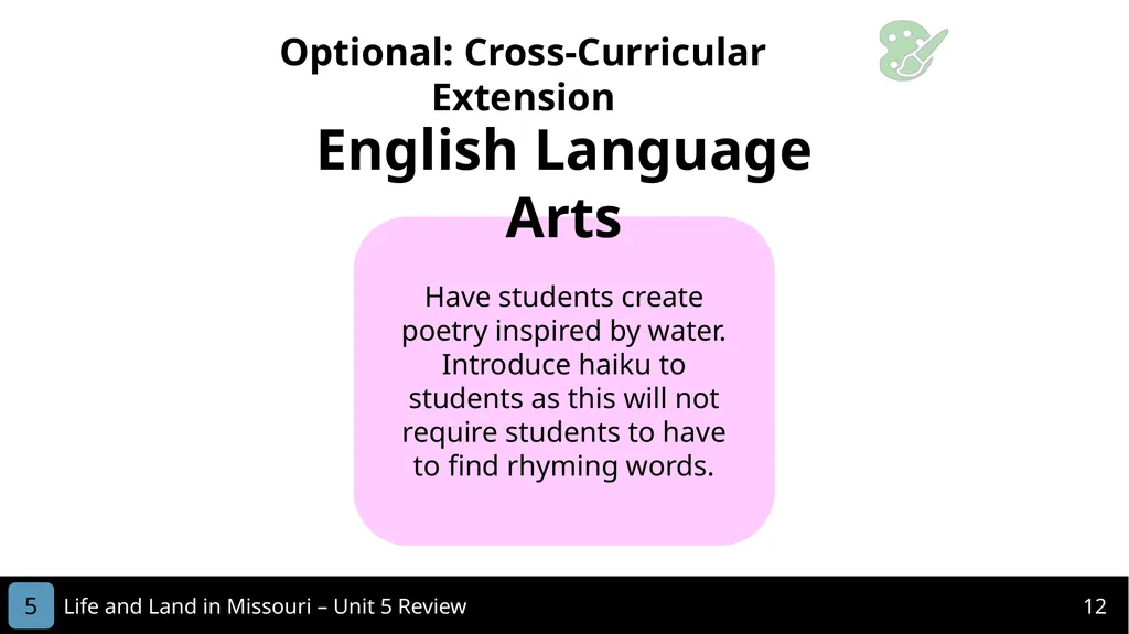 Unit 5 Review MISSOURI Life and Land in 2 Life - slide 12 of 14