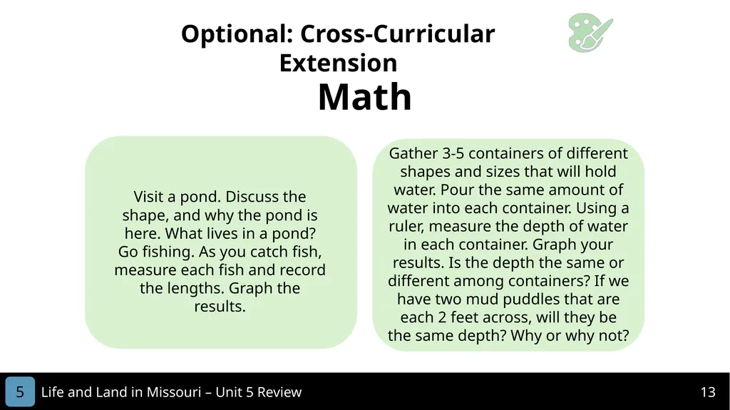 Unit 5 Review MISSOURI Life and Land in 2 Life - slide 13 of 14