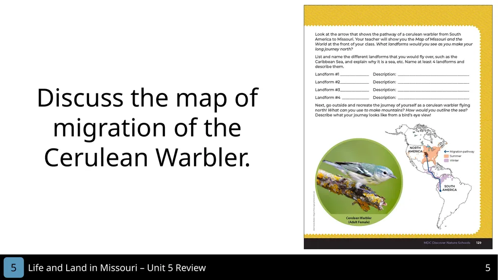 Unit 5 Review MISSOURI Life and Land in 2 Life - slide 5 of 14