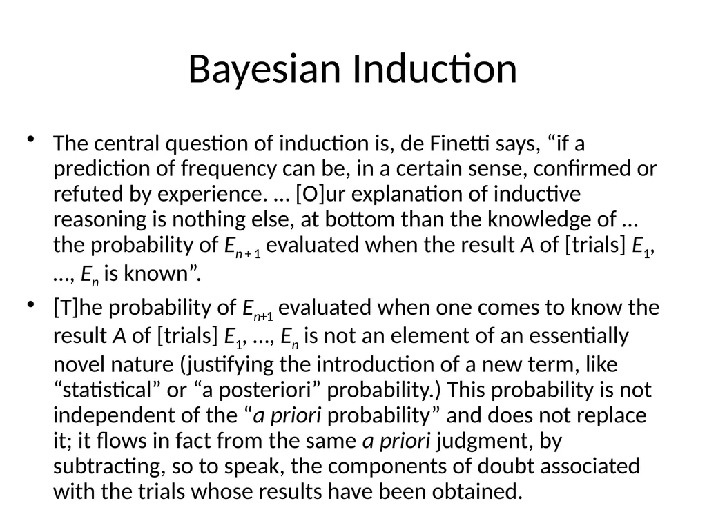 Philosophical Roots of Machine Learning Induction - slide 15 of 16