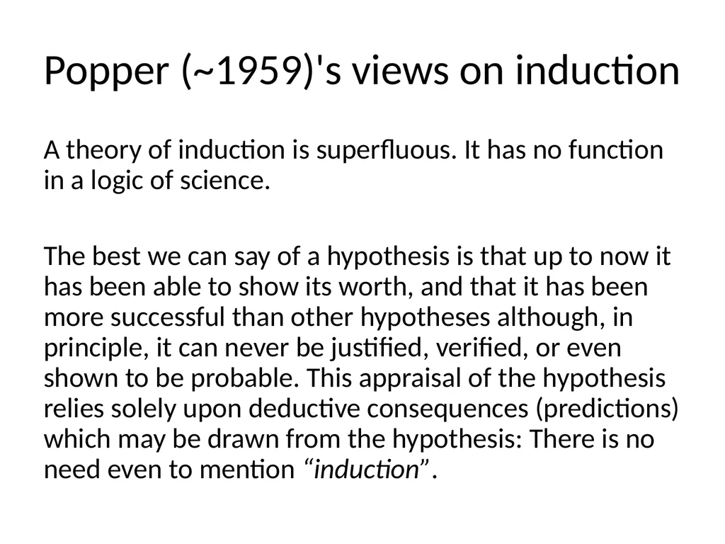 Philosophical Roots of Machine Learning Induction - slide 8 of 16