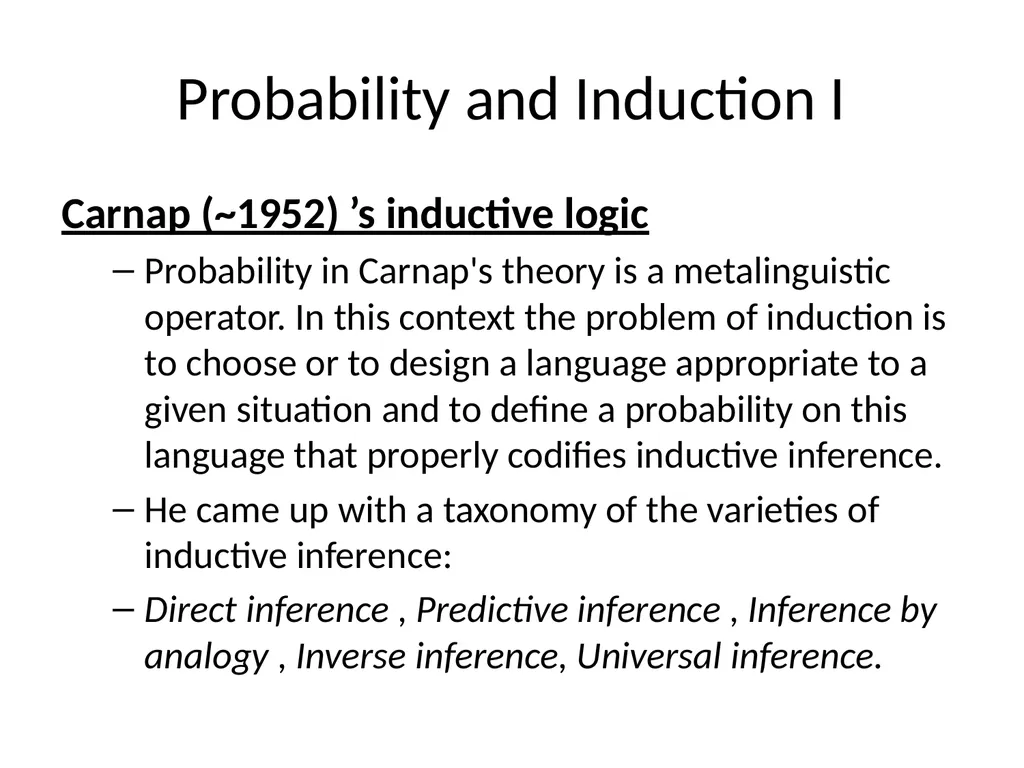 Philosophical Roots of Machine Learning Induction - slide 9 of 16