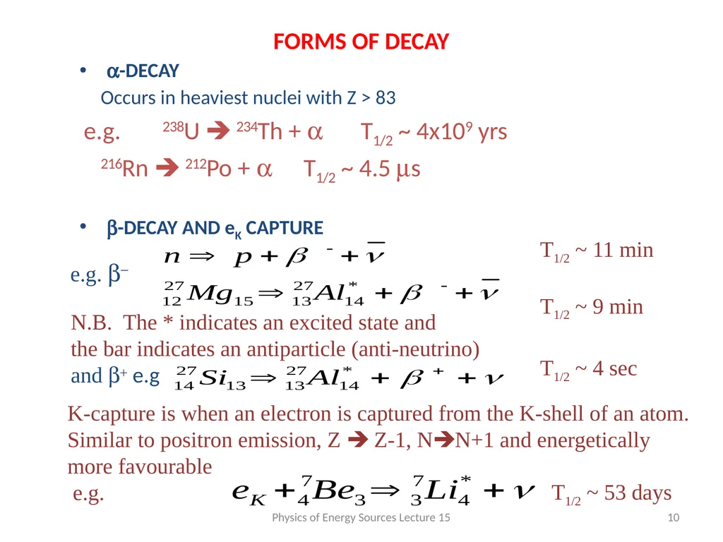NUCLEAR REACTION RATES AND CROSS SECTIONS The - slide 10 of 13