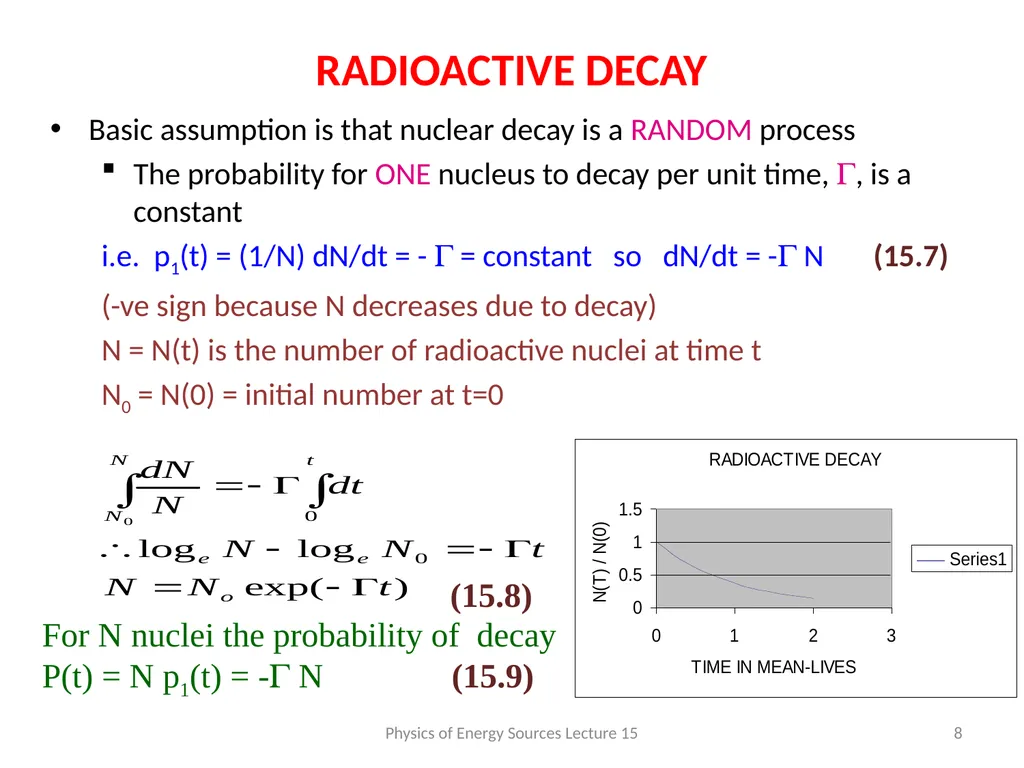 NUCLEAR REACTION RATES AND CROSS SECTIONS The - slide 8 of 13