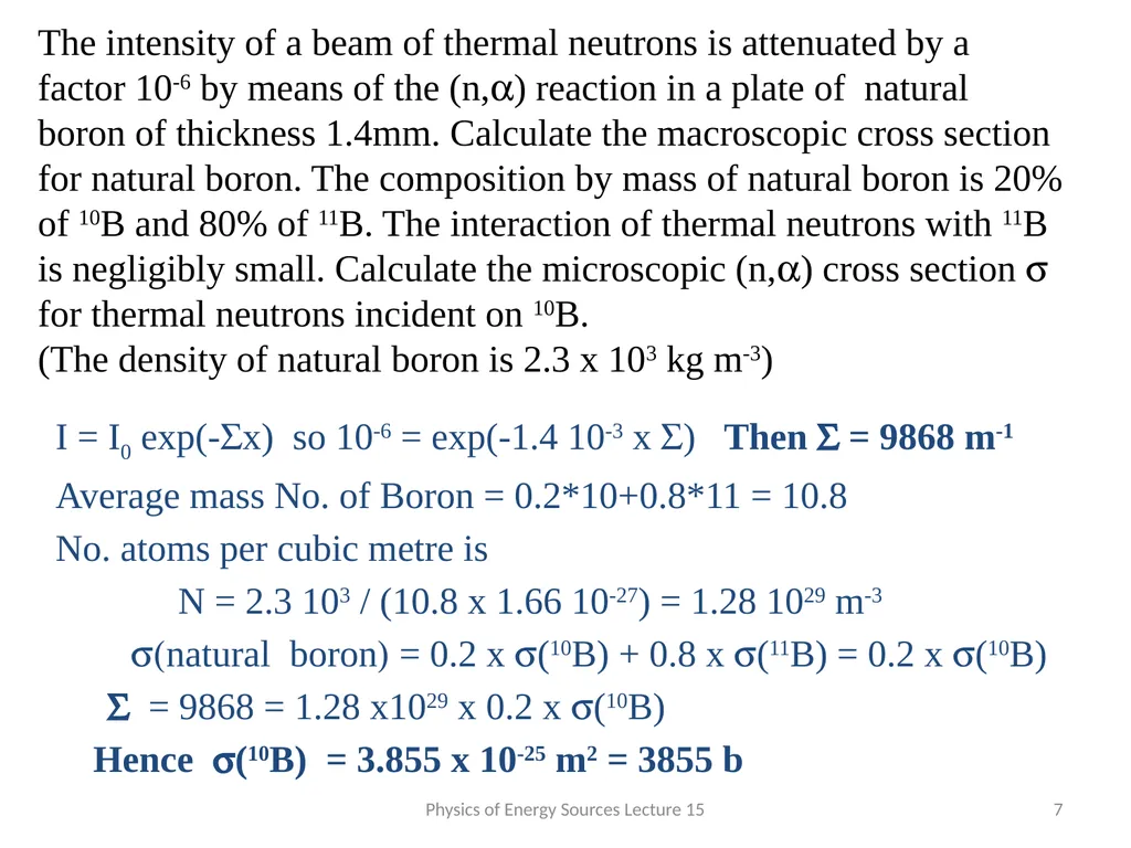 NUCLEAR REACTION RATES AND CROSS SECTIONS The - slide 7 of 13