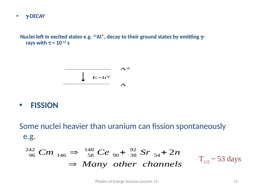 NUCLEAR REACTION RATES AND CROSS SECTIONS The - slide 11 of 13