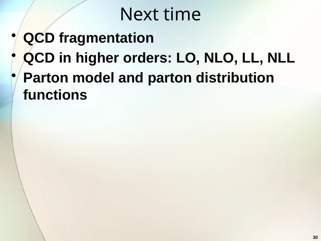 1 Methods of Experimental Particle Physics Alexei - slide 30 of 30
