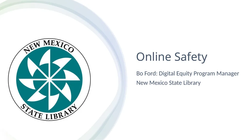 Online Safety Bo Ford: Digital Equity Program - slide 1 of 12