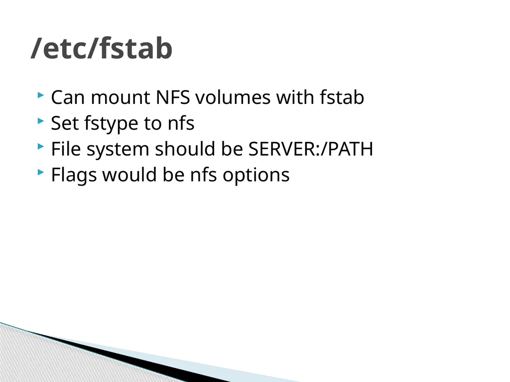 Network File System Joshua Caltagirone-Holzli - slide 19 of 23