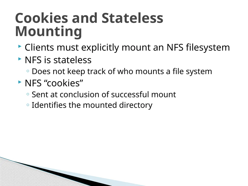 Network File System Joshua Caltagirone-Holzli - slide 7 of 23