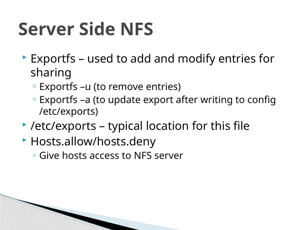 Network File System Joshua Caltagirone-Holzli - slide 14 of 23