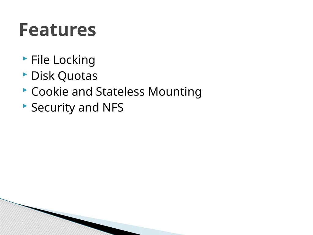 Network File System Joshua Caltagirone-Holzli - slide 4 of 23
