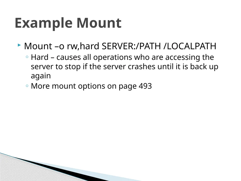 Network File System Joshua Caltagirone-Holzli - slide 17 of 23