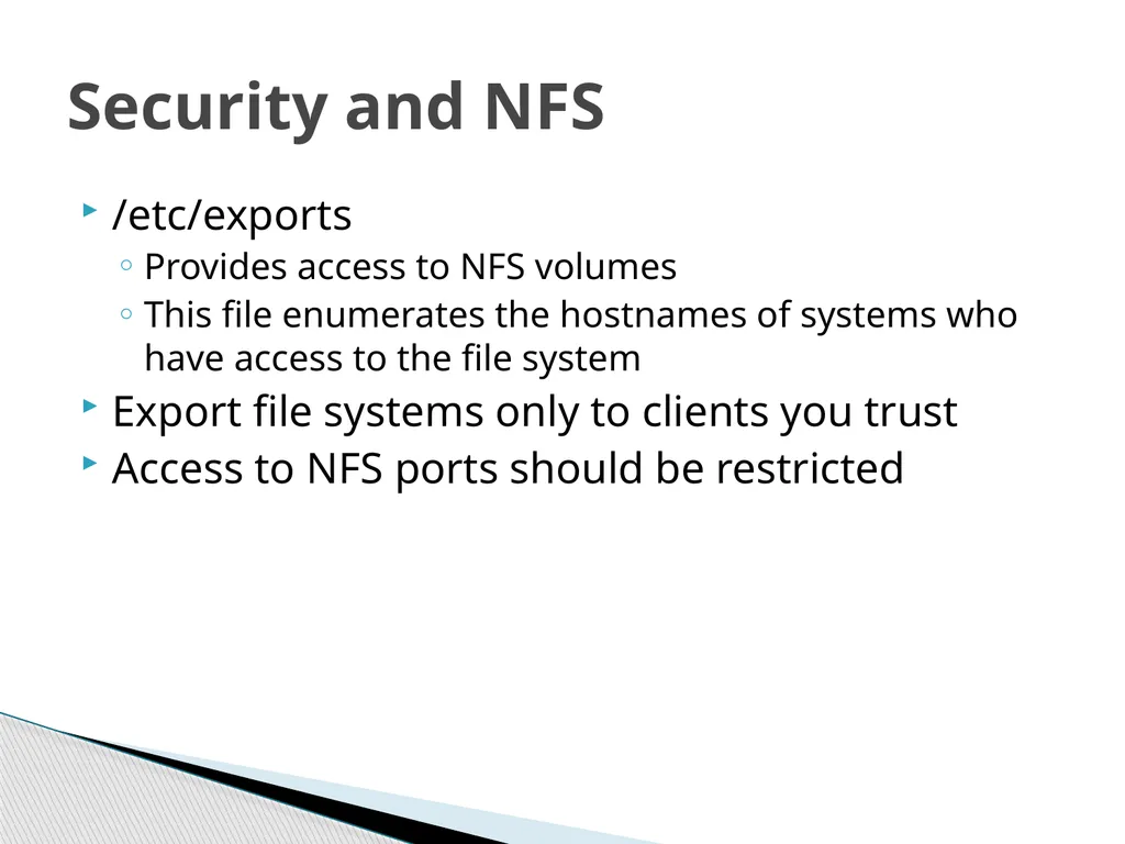 Network File System Joshua Caltagirone-Holzli - slide 9 of 23