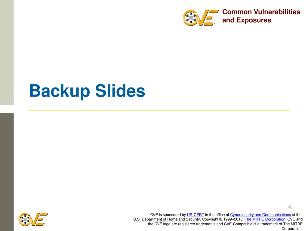 CVE Team CNA Rules 2.0: Counting Rules Overview - slide 46 of 48