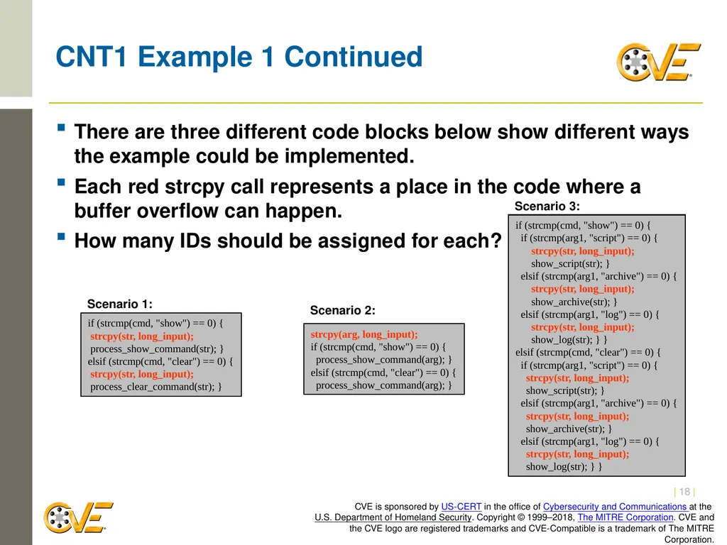 CVE Team CNA Rules 2.0: Counting Rules Overview - slide 18 of 48