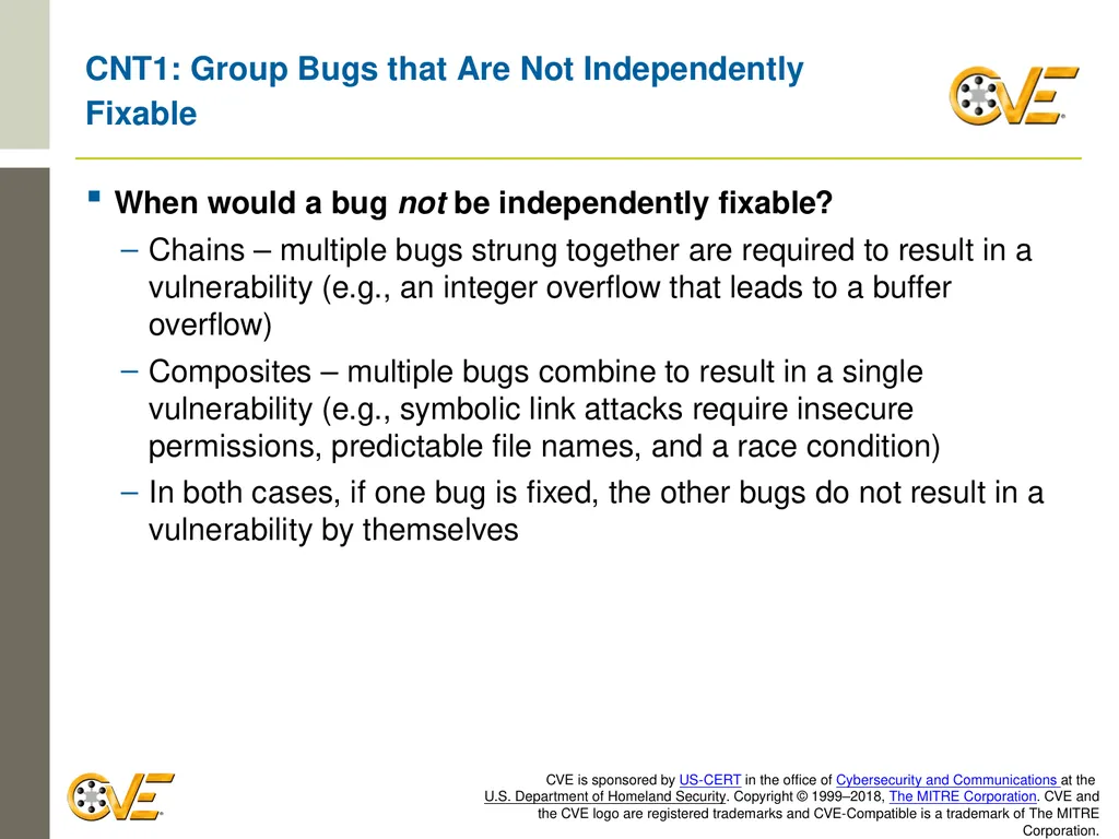 CVE Team CNA Rules 2.0: Counting Rules Overview - slide 20 of 48