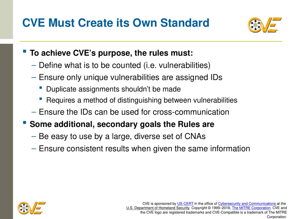 CVE Team CNA Rules 2.0: Counting Rules Overview - slide 8 of 48