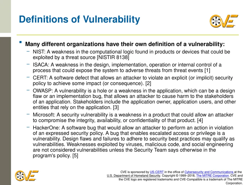 CVE Team CNA Rules 2.0: Counting Rules Overview - slide 5 of 48