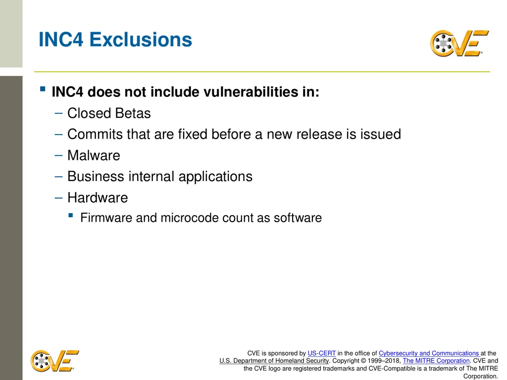 CVE Team CNA Rules 2.0: Counting Rules Overview - slide 43 of 48