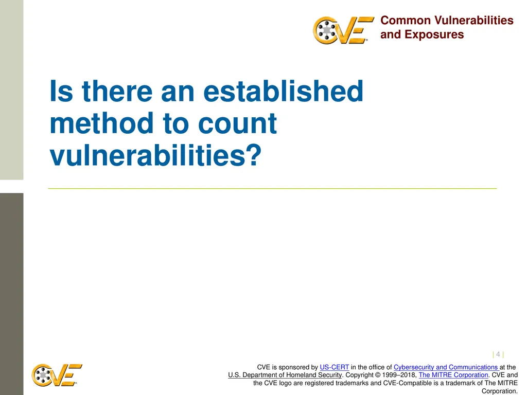 CVE Team CNA Rules 2.0: Counting Rules Overview - slide 4 of 48