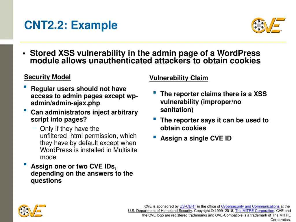 CVE Team CNA Rules 2.0: Counting Rules Overview - slide 28 of 48