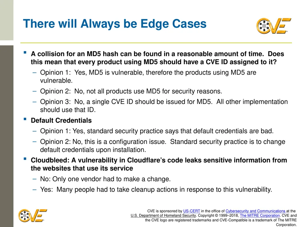 CVE Team CNA Rules 2.0: Counting Rules Overview - slide 6 of 48