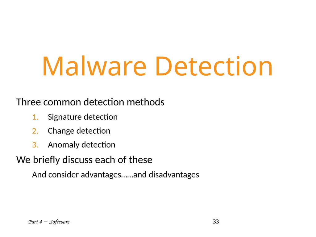 Part 4  Software 1 Part IV: Software Part 4 - slide 33 of 43