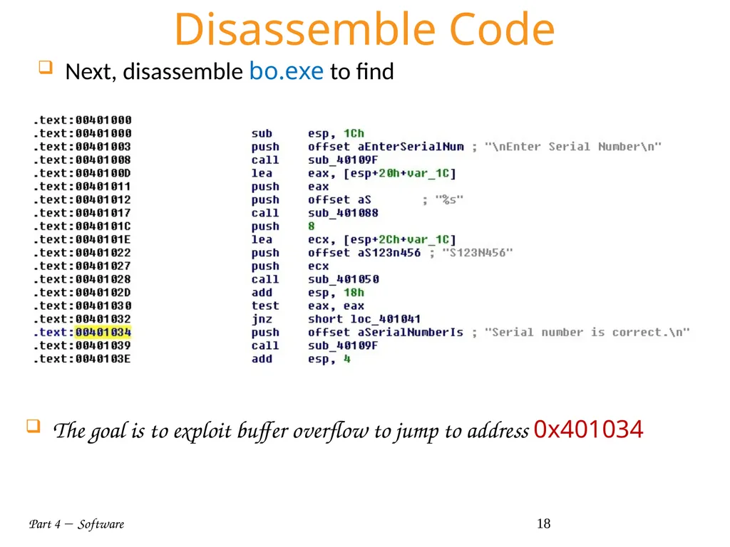 Part 4  Software 1 Part IV: Software Part 4 - slide 18 of 43
