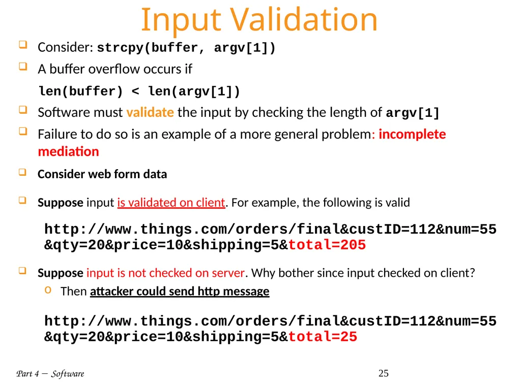 Part 4  Software 1 Part IV: Software Part 4 - slide 25 of 43