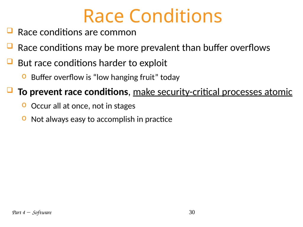 Part 4  Software 1 Part IV: Software Part 4 - slide 30 of 43