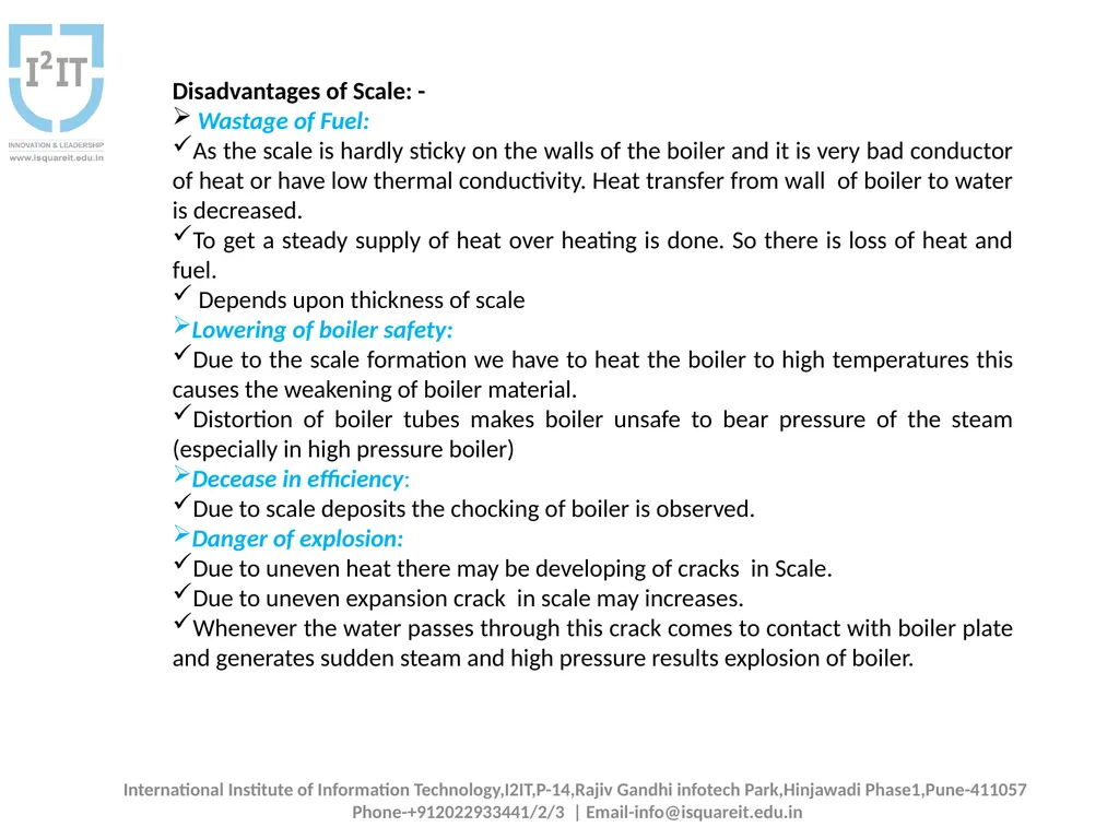Water treatment: Boiler Problems Dr.Smita - slide 8 of 12