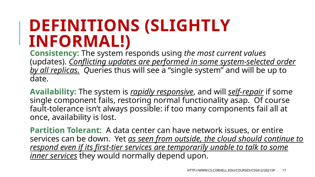 CS 5412/Lecture 3: More Cloud Architecture Details - slide 17 of 37