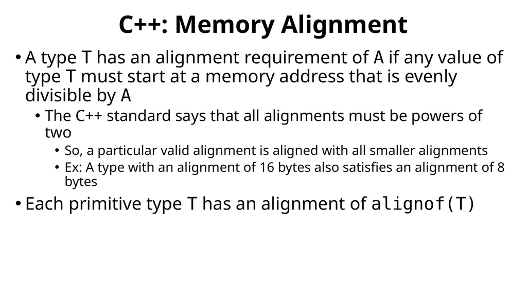 Types and Memory, Part II CS 61: Lecture 3 - slide 16 of 22
